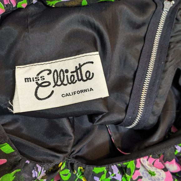 Miss Elliette California Vintage 1960s Garden Party Cotton Floral Maxi Dress- M* - Picture 13 of 16